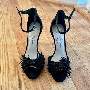 Jessica Simpson Stilletos with Sparkles, Black, Size 7.5